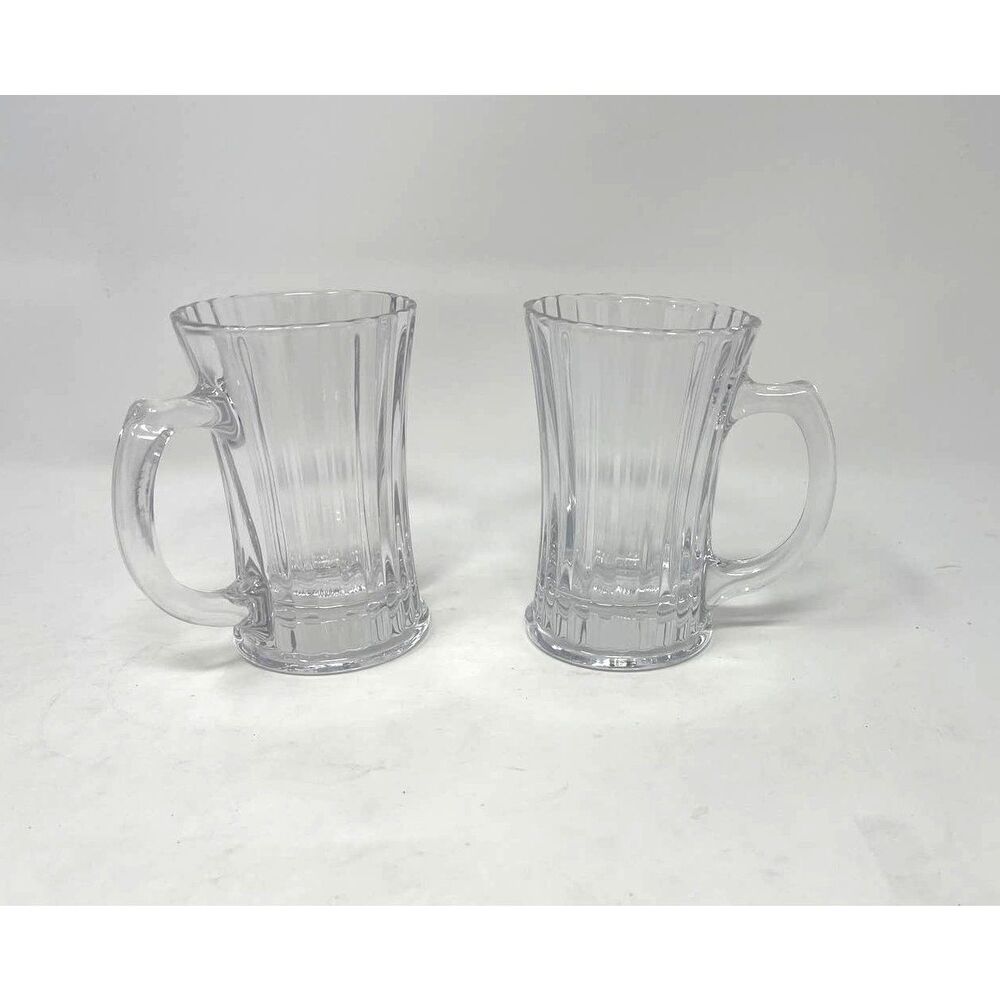 Vintage Expresso Turkish Coffee 4" Glass Mugs Juice Glasses Cups